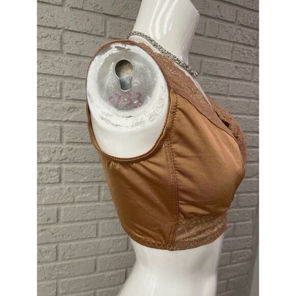 Rhonda Shear Tan / Brown Pin-Up Bralette Size XL NWT - Picture 4 of 11